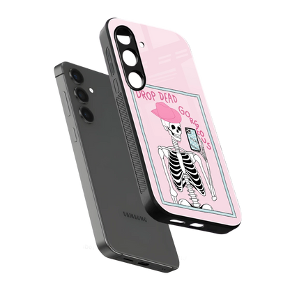 Drop Dead Gorgeous sleek samsung galaxy s24 cover with tempered glass back and TPU edges