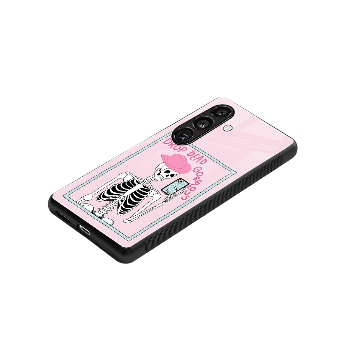 Drop Dead Gorgeous stylish phone case for samsung galaxy s23 fe | glossy glass and slim fit