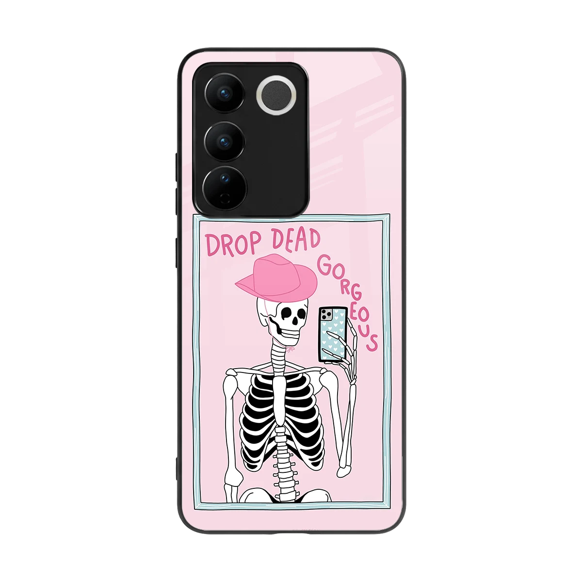 Drop Dead Gorgeous back phone cover | glass case for vivo v27 5g