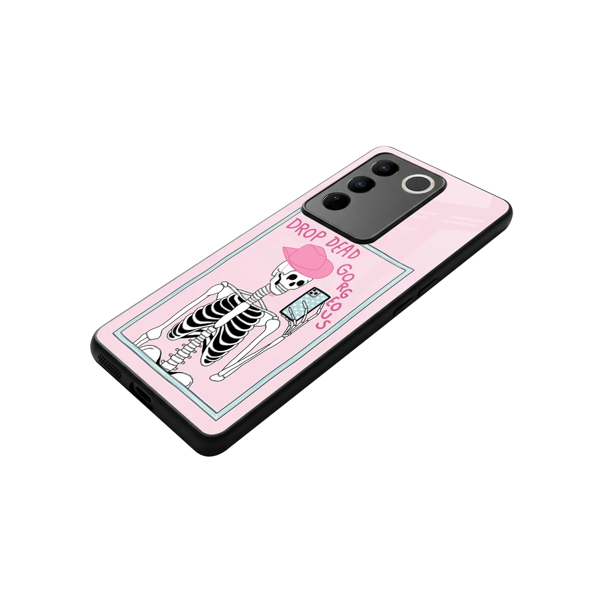 Drop Dead Gorgeous stylish phone case for vivo v27 5g | glossy glass and slim fit