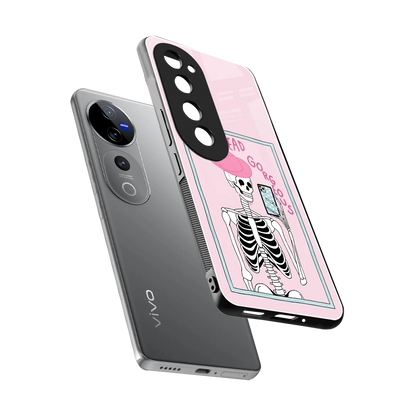 Drop Dead Gorgeous sleek vivo v40 pro cover with tempered glass back and TPU edges