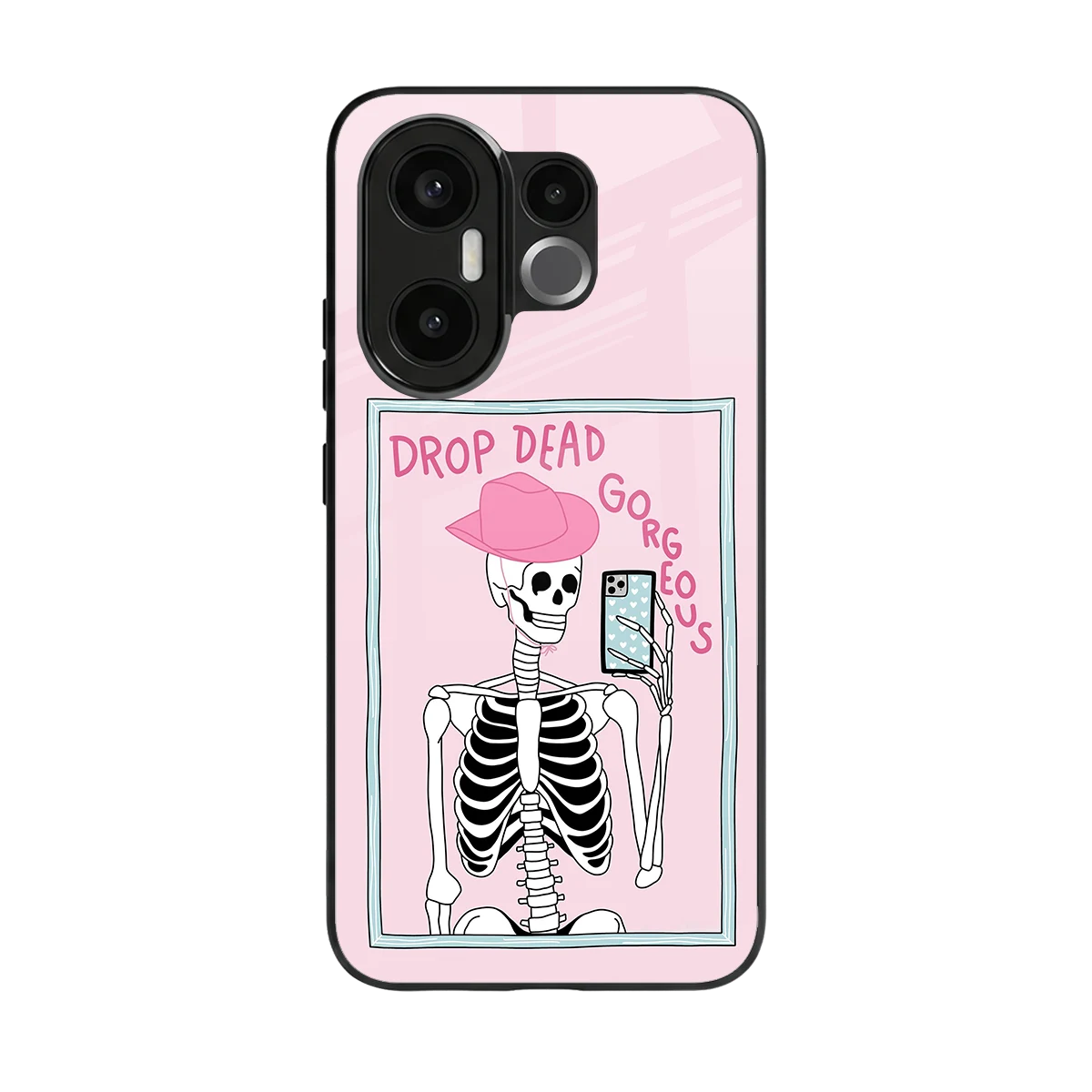 Drop Dead Gorgeous back phone cover | glass case for vivo x200 fe