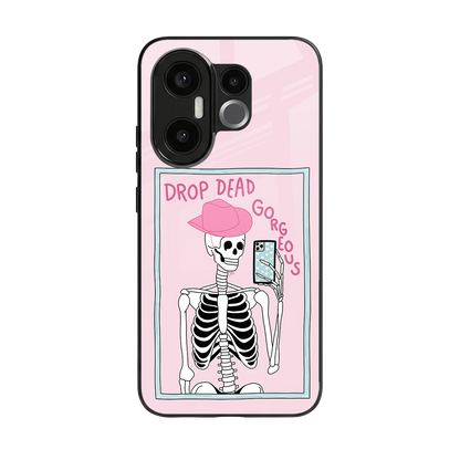 Drop Dead Gorgeous back phone cover | glass case for vivo x200 fe