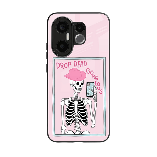 Drop Dead Gorgeous back phone cover | glass case for vivo x200 fe