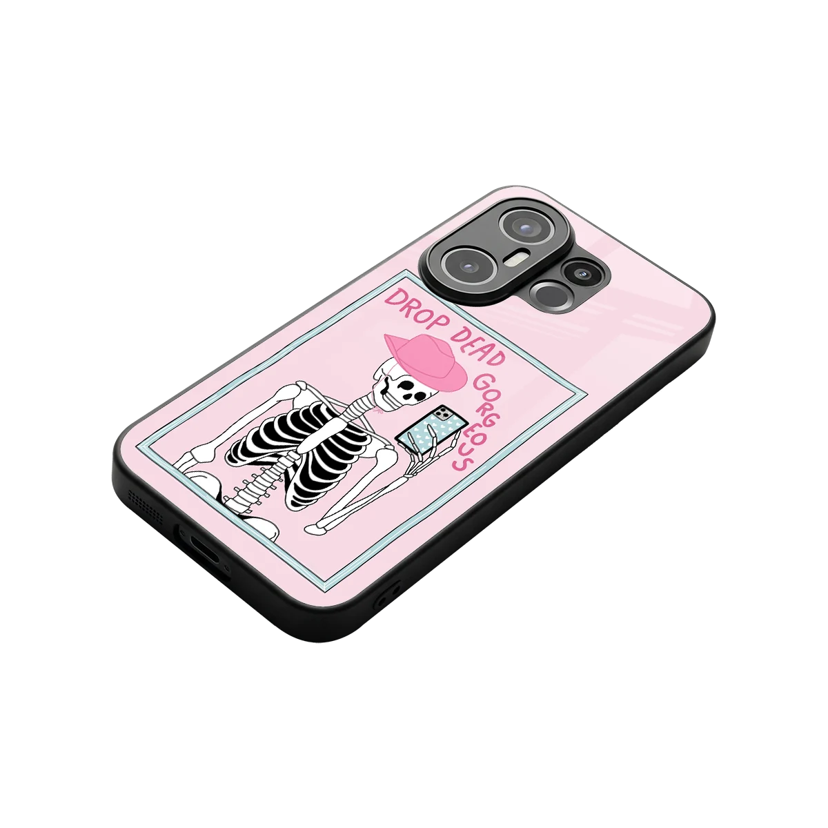 Drop Dead Gorgeous stylish phone case for vivo x200 fe | glossy glass and slim fit