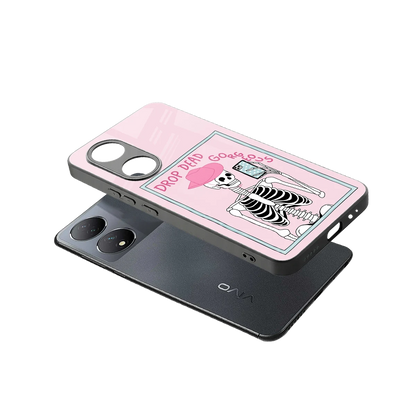 Drop Dead Gorgeous sleek Vivo-y100 cover with tempered glass back and TPU edges