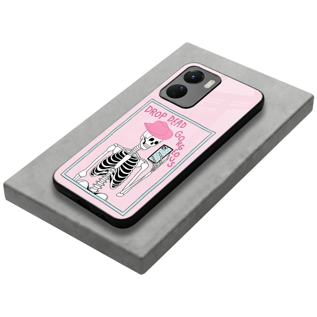 Drop Dead Gorgeous stylish phone case for vivo y16 | glossy glass and slim fit