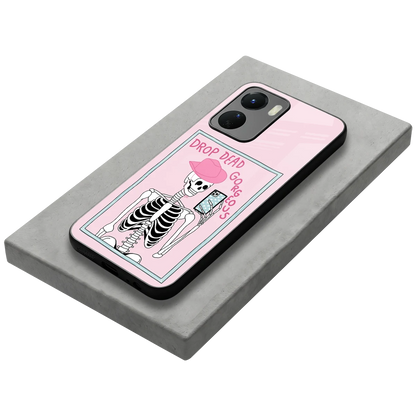 Drop Dead Gorgeous stylish phone case for vivo y16 | glossy glass and slim fit