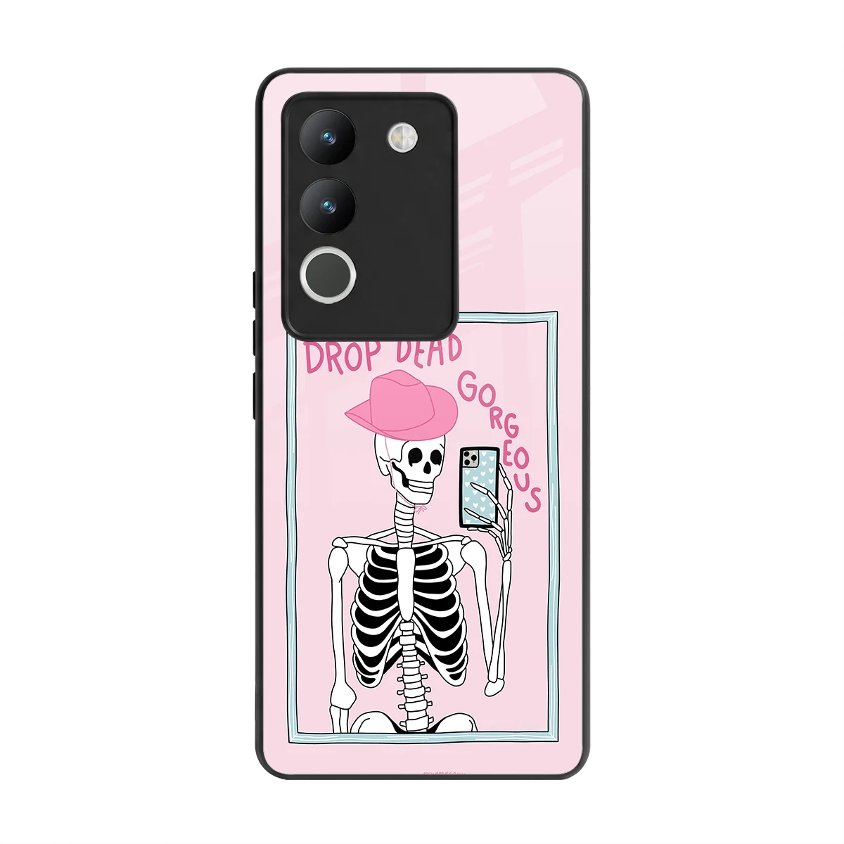 Drop Dead Gorgeous back phone cover | glass case for vivo y200 5g