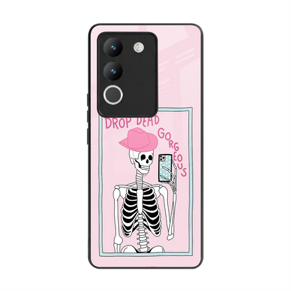 Drop Dead Gorgeous back phone cover | glass case for vivo y200 5g