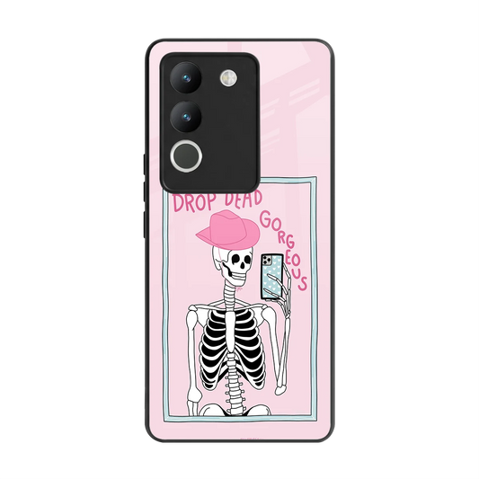 Drop Dead Gorgeous back phone cover | glass case for vivo y200 5g
