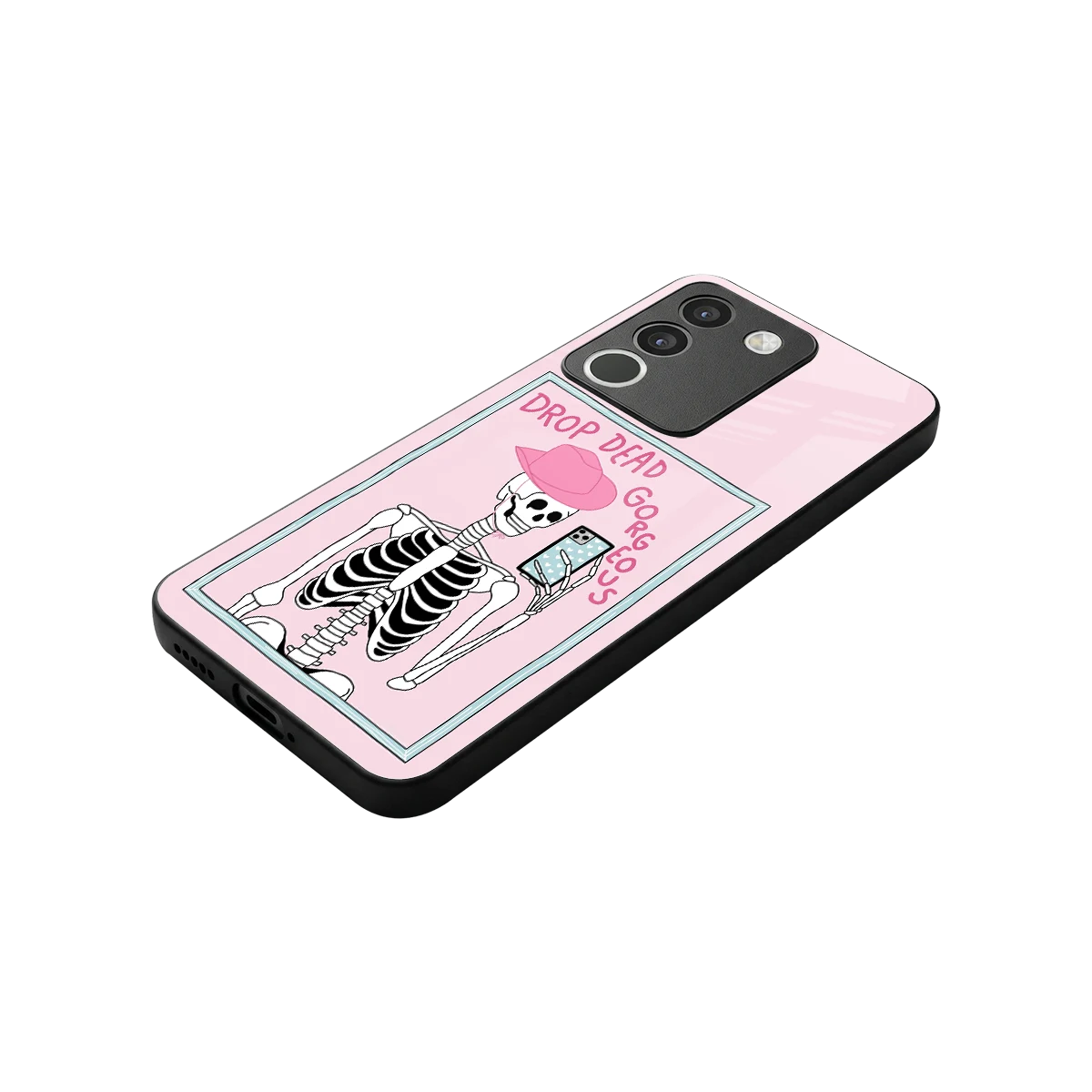 Drop Dead Gorgeous stylish phone case for vivo y200 5g | glossy glass and slim fit