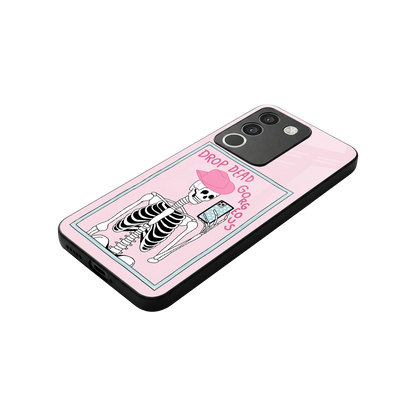Drop Dead Gorgeous stylish phone case for vivo y200 5g | glossy glass and slim fit