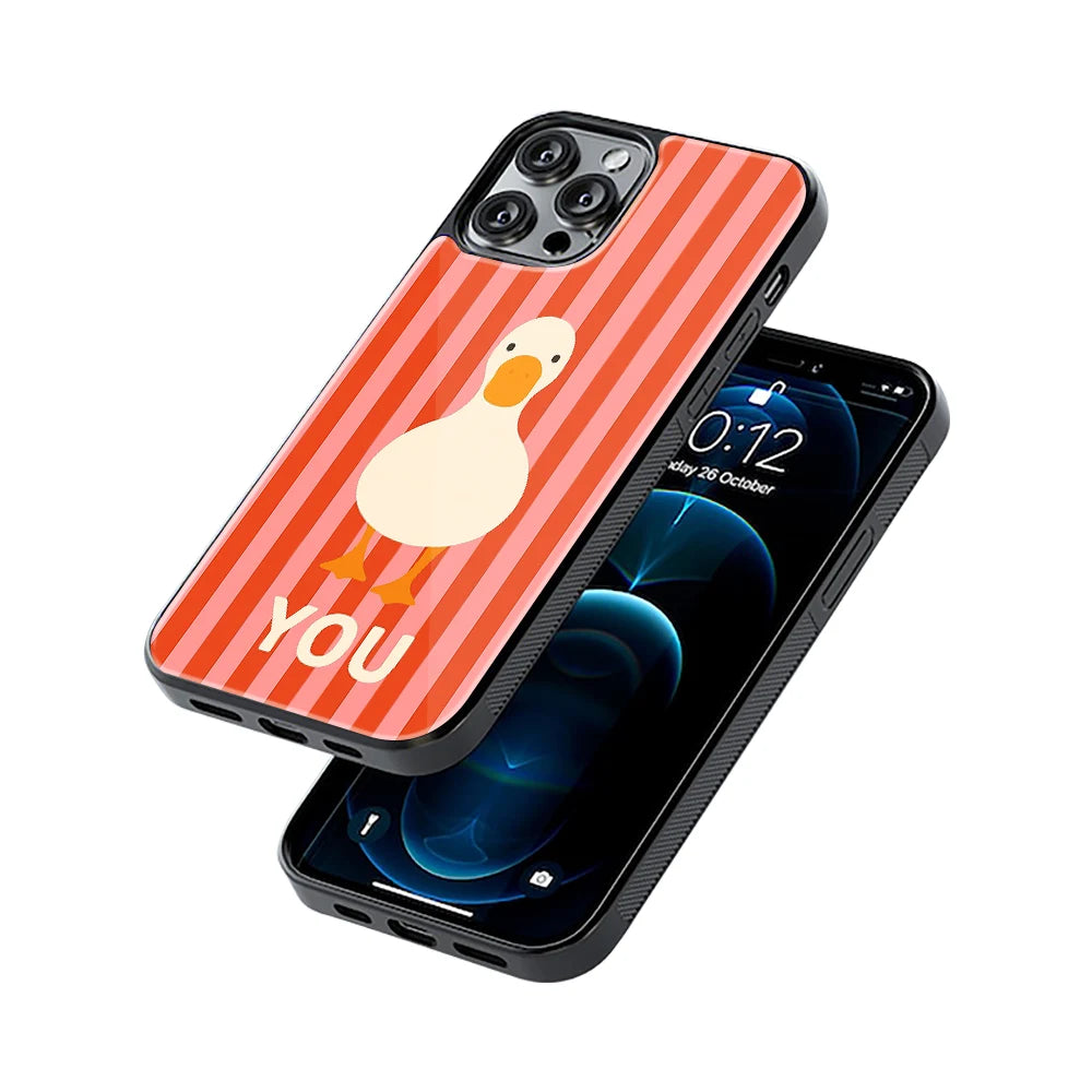 Protective Glass Back Phone Case Compatible with iPhone, Samsung, OnePlus, Pixel & More