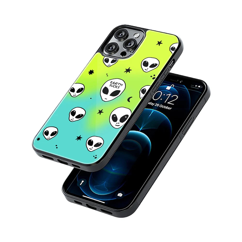 Protective Glass Back Phone Case Compatible with iPhone, Samsung, OnePlus, Pixel & More
