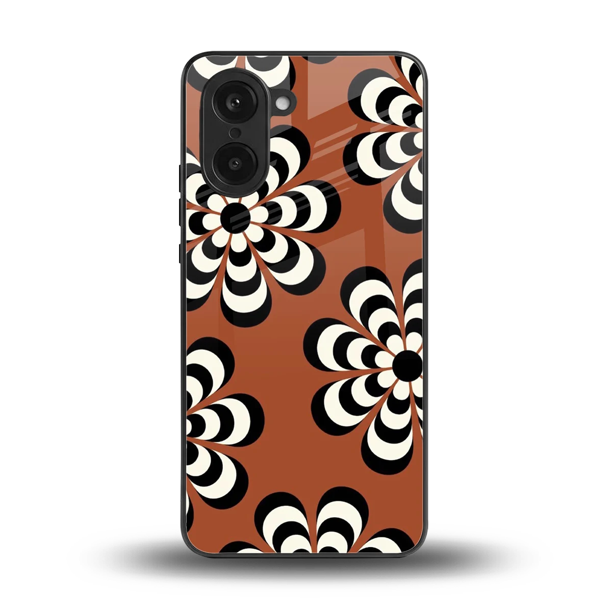 Earthy Bloom back phone cover | glass case for oneplus nord ce5 5g