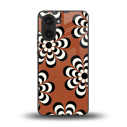 Earthy Bloom back phone cover | glass case for oneplus nord ce5 5g