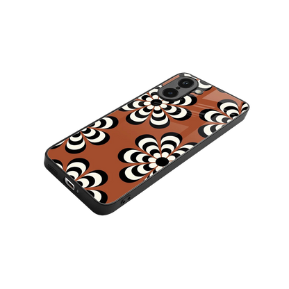 Earthy Bloom stylish phone case for oneplus nord ce5 5g | glossy glass and slim fit