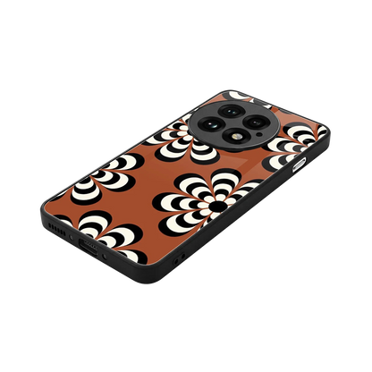 Earthy Bloom stylish phone case for oneplus 13 | glossy glass and slim fit