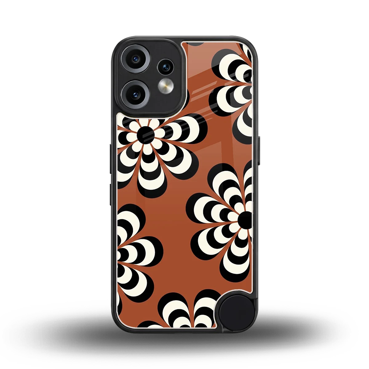 Earthy Bloom back phone cover | glass case for cmf nothing phone 2 pro