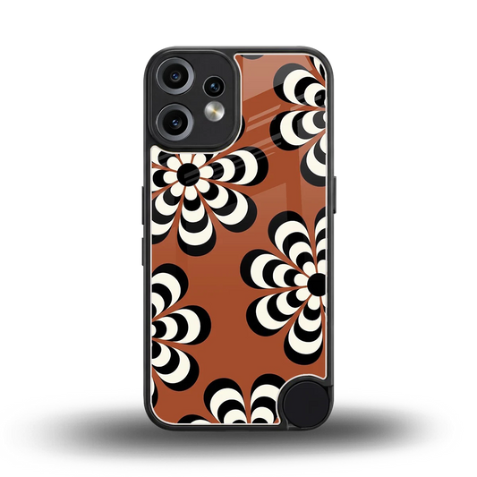Earthy Bloom back phone cover | glass case for cmf nothing phone 2 pro