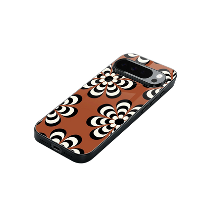 Earthy Bloom stylish phone case for google pixel 10 pro xl | glossy glass and slim fit