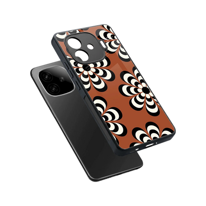 Earthy Bloom sleek iqoo neo 10r 5g cover with tempered glass back and TPU edges