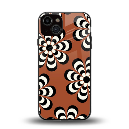 Earthy Bloom back phone cover | glass case for iphone 14