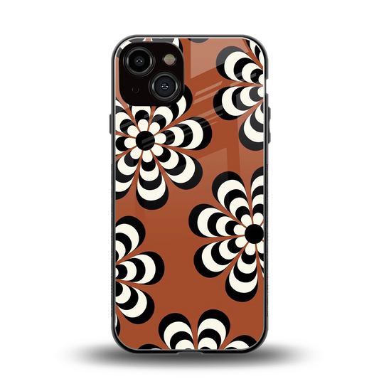 Earthy Bloom back phone cover | glass case for iphone 14
