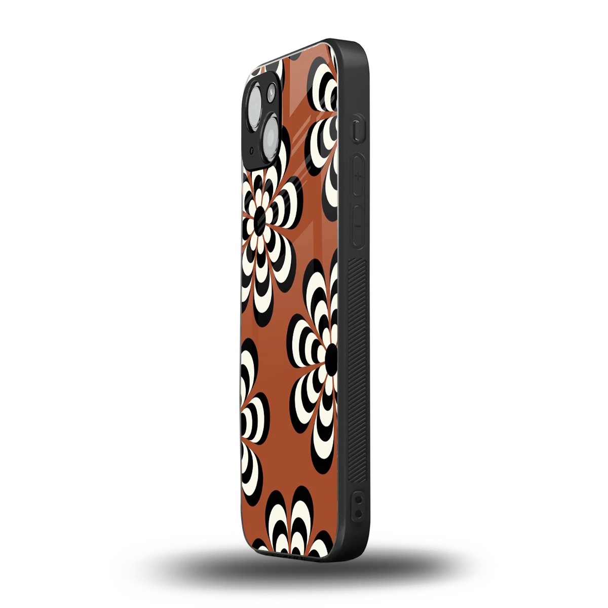 Earthy Bloom iphone 14 plus mobile cover | shockproof glass phone case