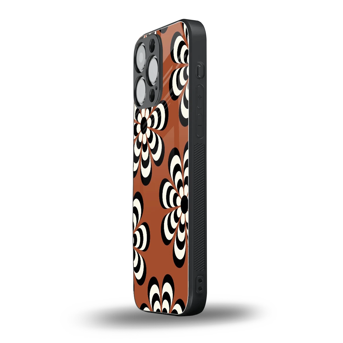 Earthy Bloom iphone 15 pro max mobile cover | shockproof glass phone case