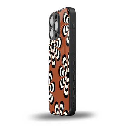 Earthy Bloom iphone 15 pro max mobile cover | shockproof glass phone case