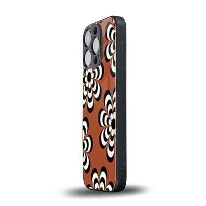 Earthy Bloom iphone 15 pro mobile cover | shockproof glass phone case