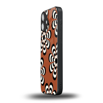Earthy Bloom iphone 16 plus mobile cover | shockproof glass phone case