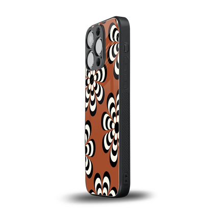 Earthy Bloom iphone 16 pro mobile cover | shockproof glass phone case