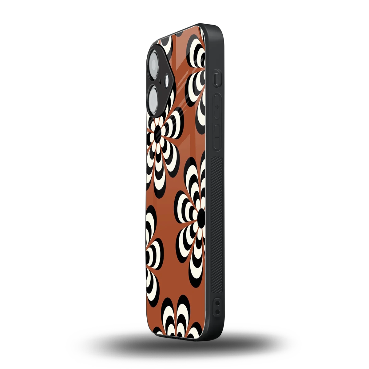Earthy Bloom iPhone 16 mobile cover | shockproof glass phone case