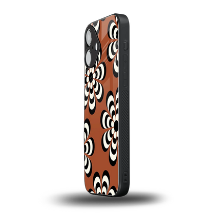 Earthy Bloom iPhone 16 mobile cover | shockproof glass phone case