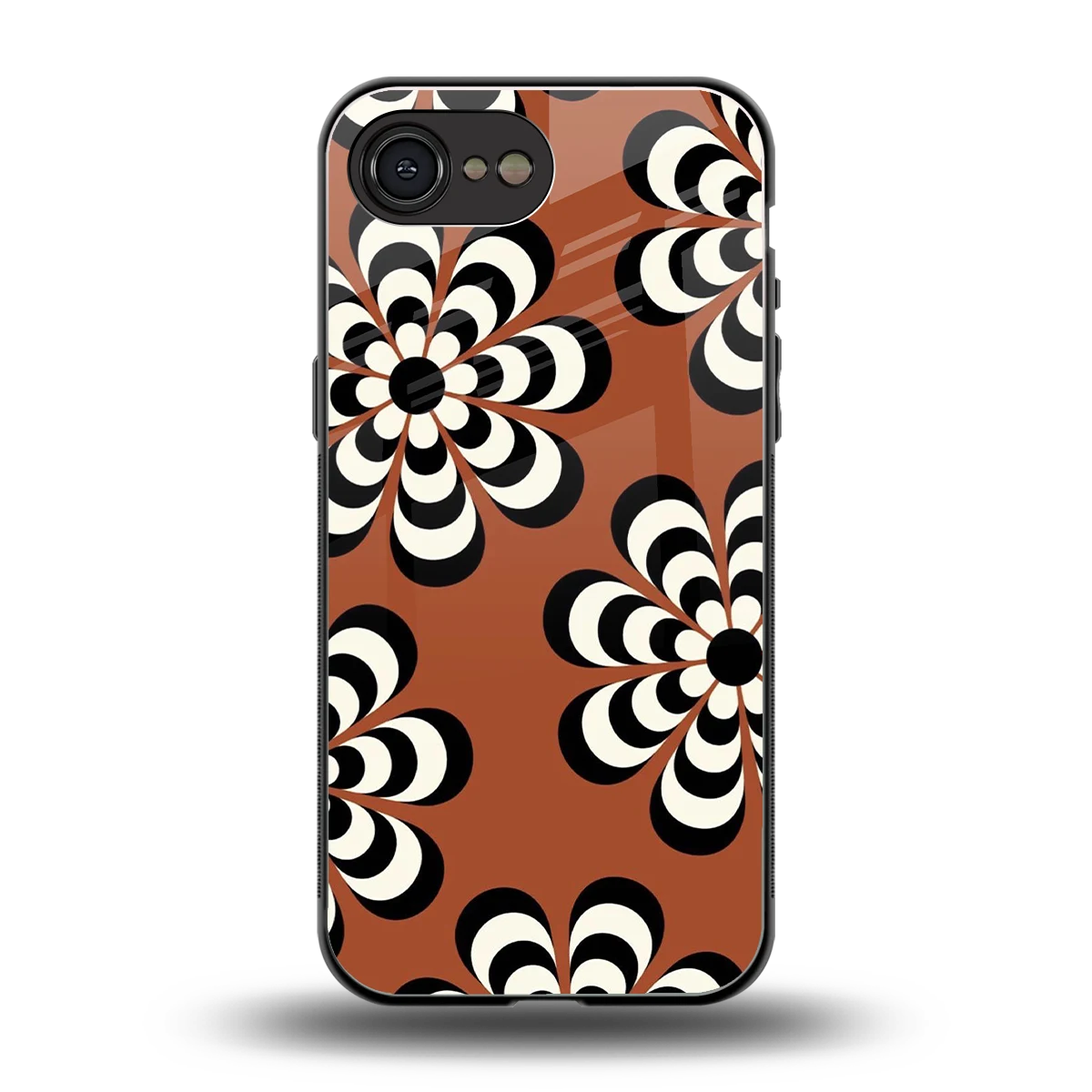Earthy Bloom back phone cover | glass case for iphone 17e