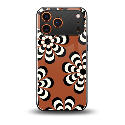 Earthy Bloom back phone cover | glass case for iphone 17 pro