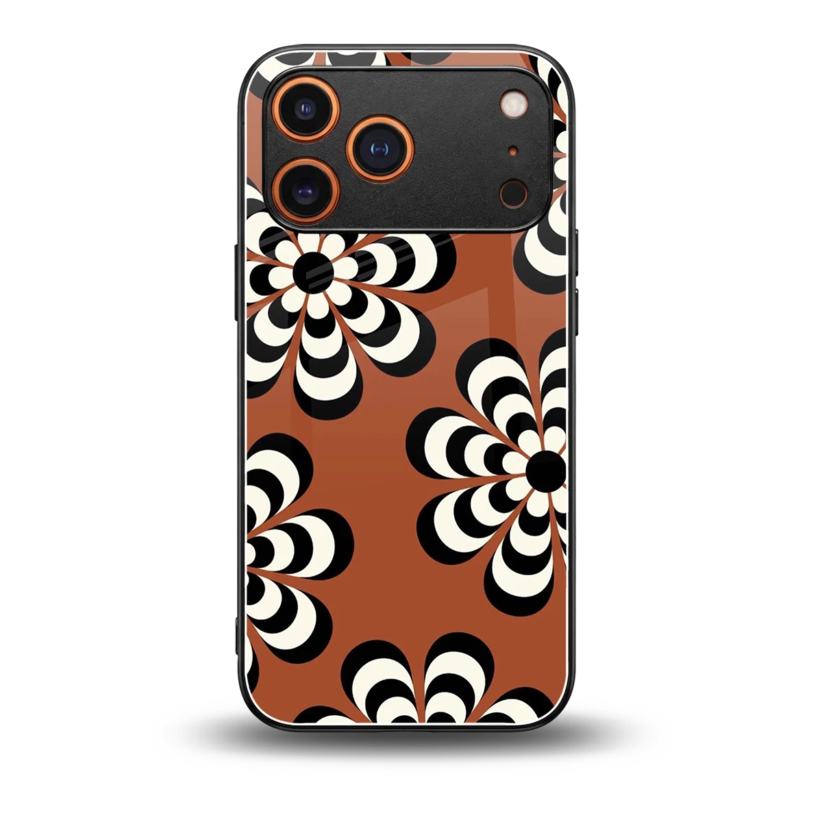 Earthy Bloom back phone cover | glass case for iphone 17 pro max
