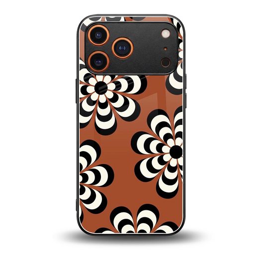 Earthy Bloom back phone cover | glass case for iphone 17 pro max