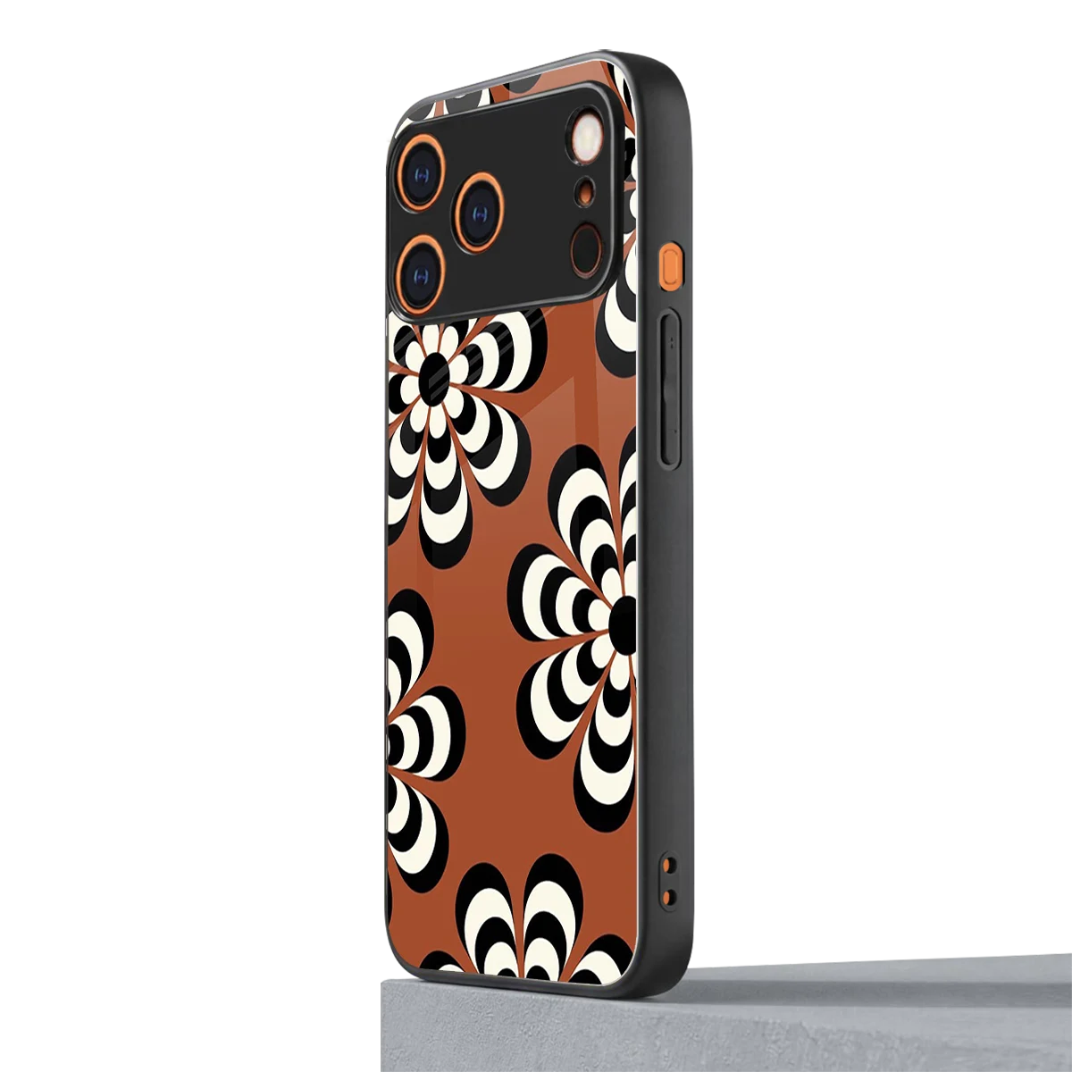 Earthy Bloom iphone 17 pro mobile cover | shockproof glass phone case