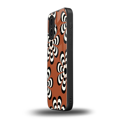 Earthy Bloom iphone 17 mobile cover | shockproof glass phone case