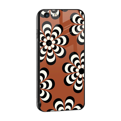 Earthy Bloom sleek iphone 6s plus cover with tempered glass back and TPU edges