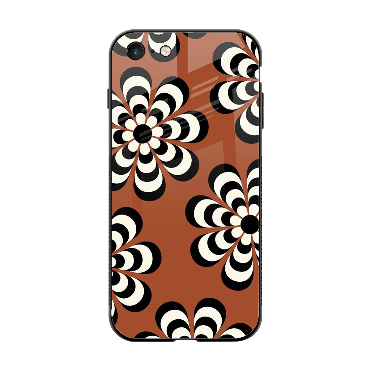 Earthy Bloom back phone cover | glass case for iphone se 2020