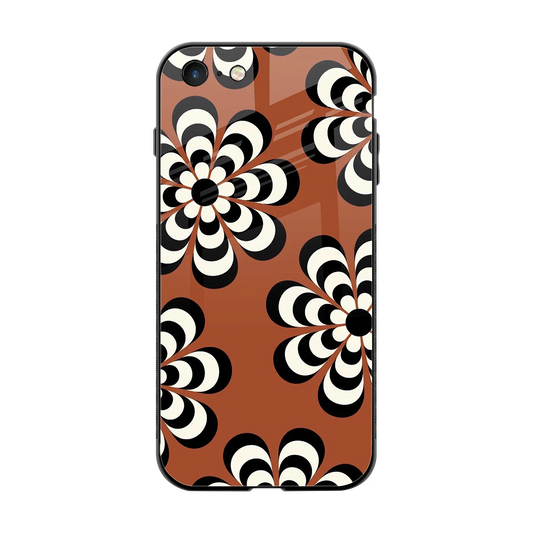 Earthy Bloom back phone cover | glass case for iphone se 2020