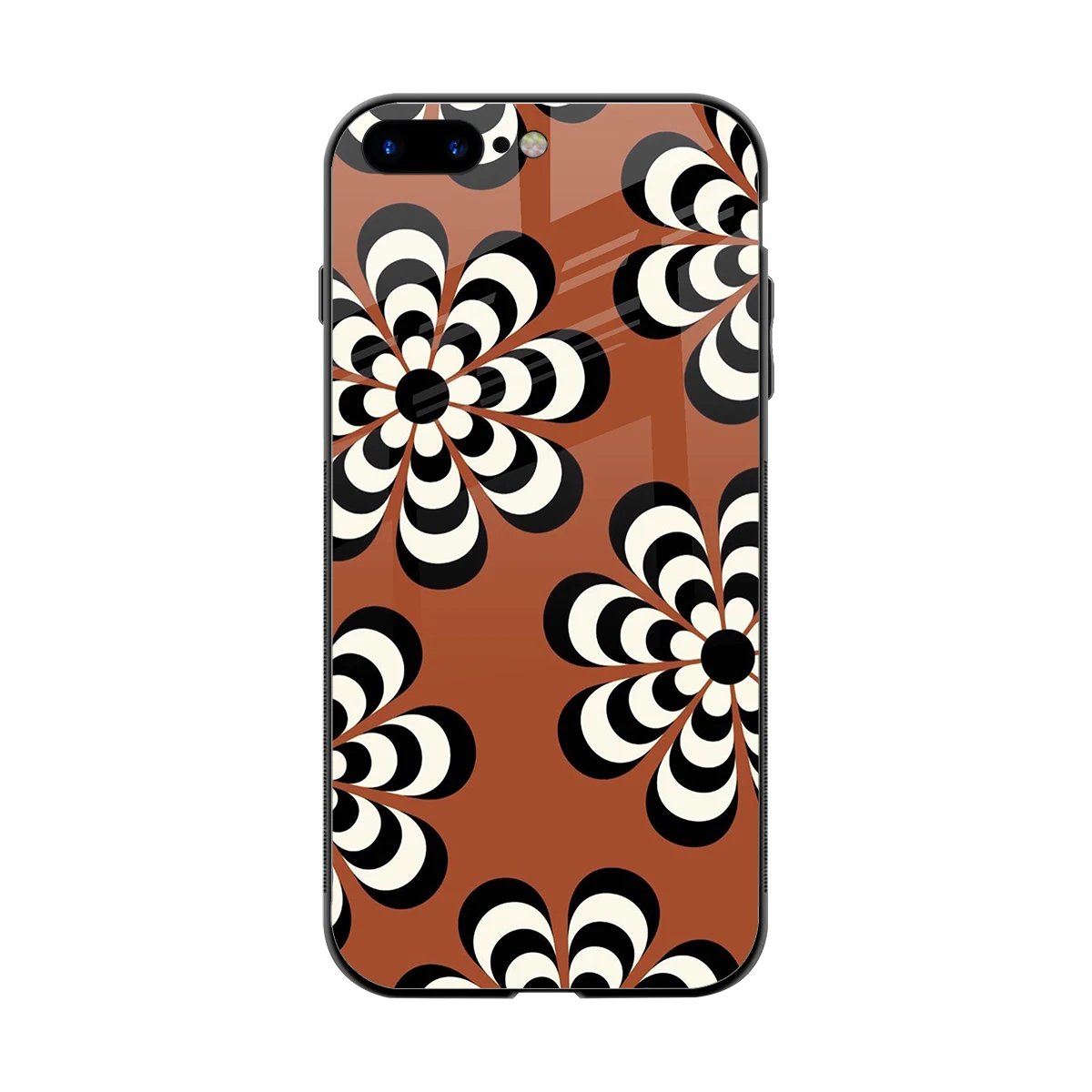 Earthy Bloom back phone cover | glass case for iphone 7 plus