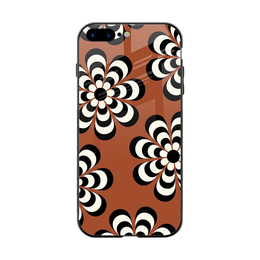 Earthy Bloom back phone cover | glass case for iphone 8 plus