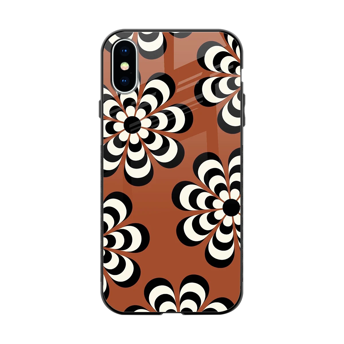 Earthy Bloom back phone cover | glass case for iphone x