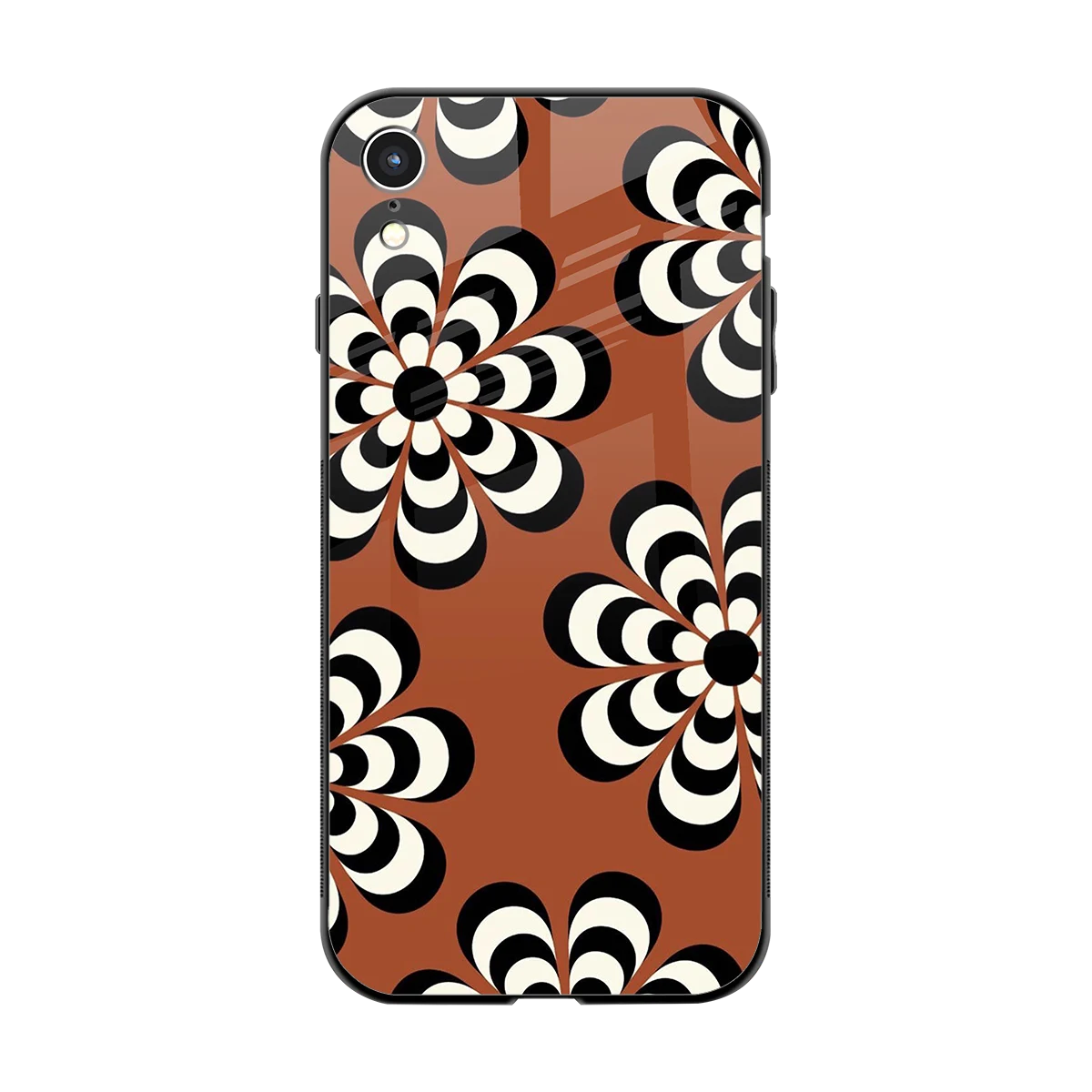 Earthy Bloom back phone cover | glass case for iphone xr
